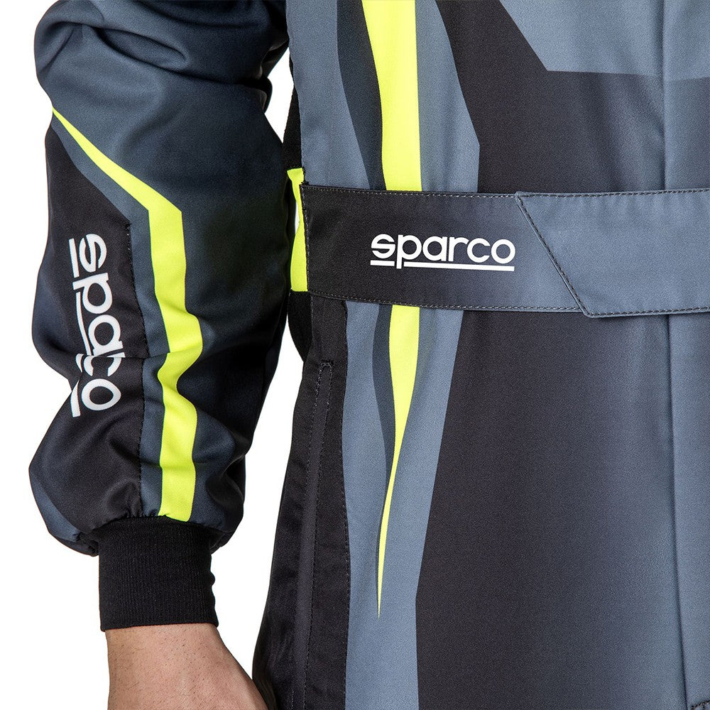 Traje De Karting Sparco K46 Prime K Niño Talla 140 Negro/Amarillo Fluor - Sparco | APEXCORSE imagen 4