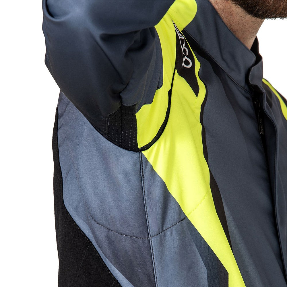 Traje De Karting Sparco K46 Prime K Talla 46 Negro/Amarillo Fluor - Sparco | APEXCORSE imagen 3