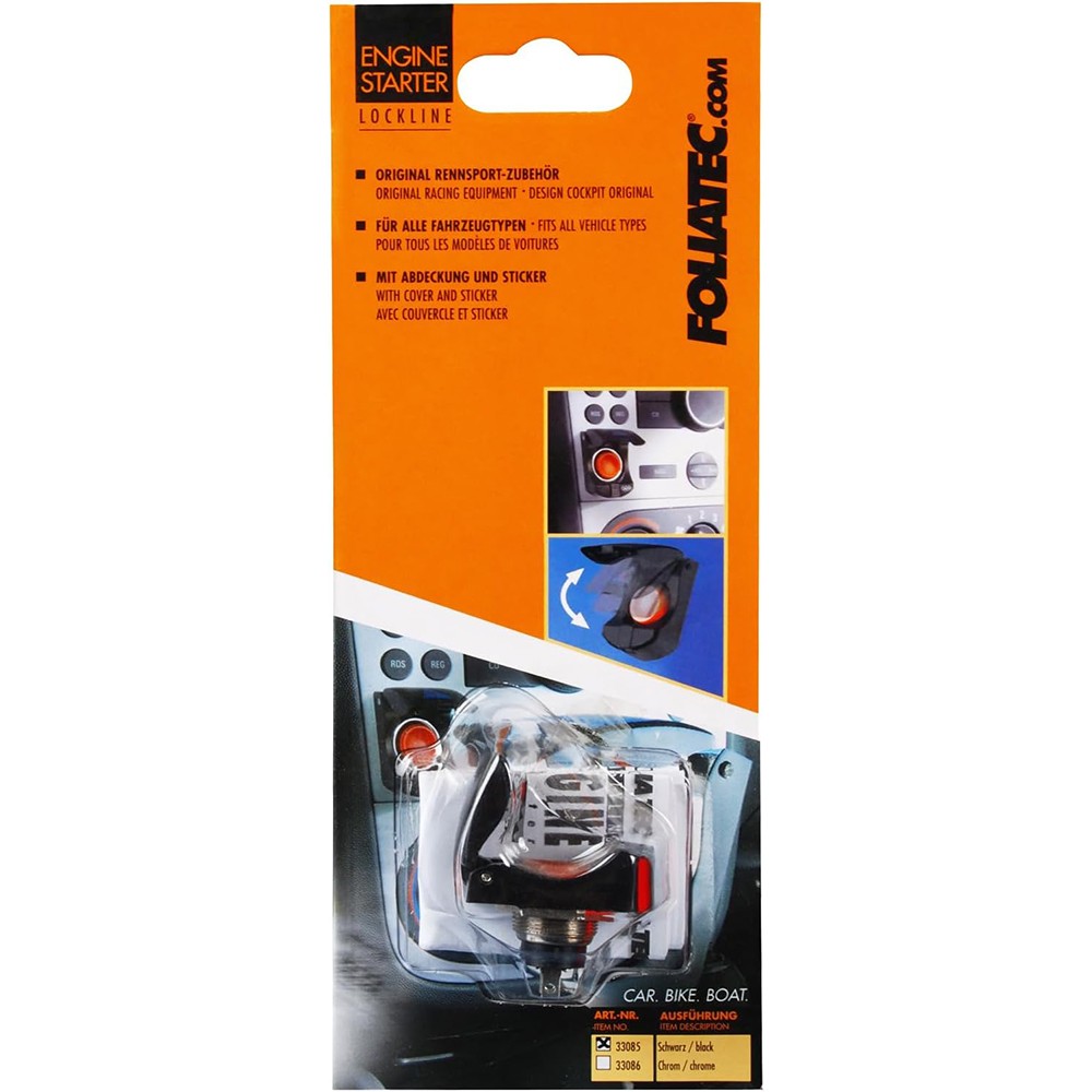 Sparco Foliatec Embellecedor Para Botón Start/Stop Negra 1 Pieza - Sparco | APEXCORSE imagen 2