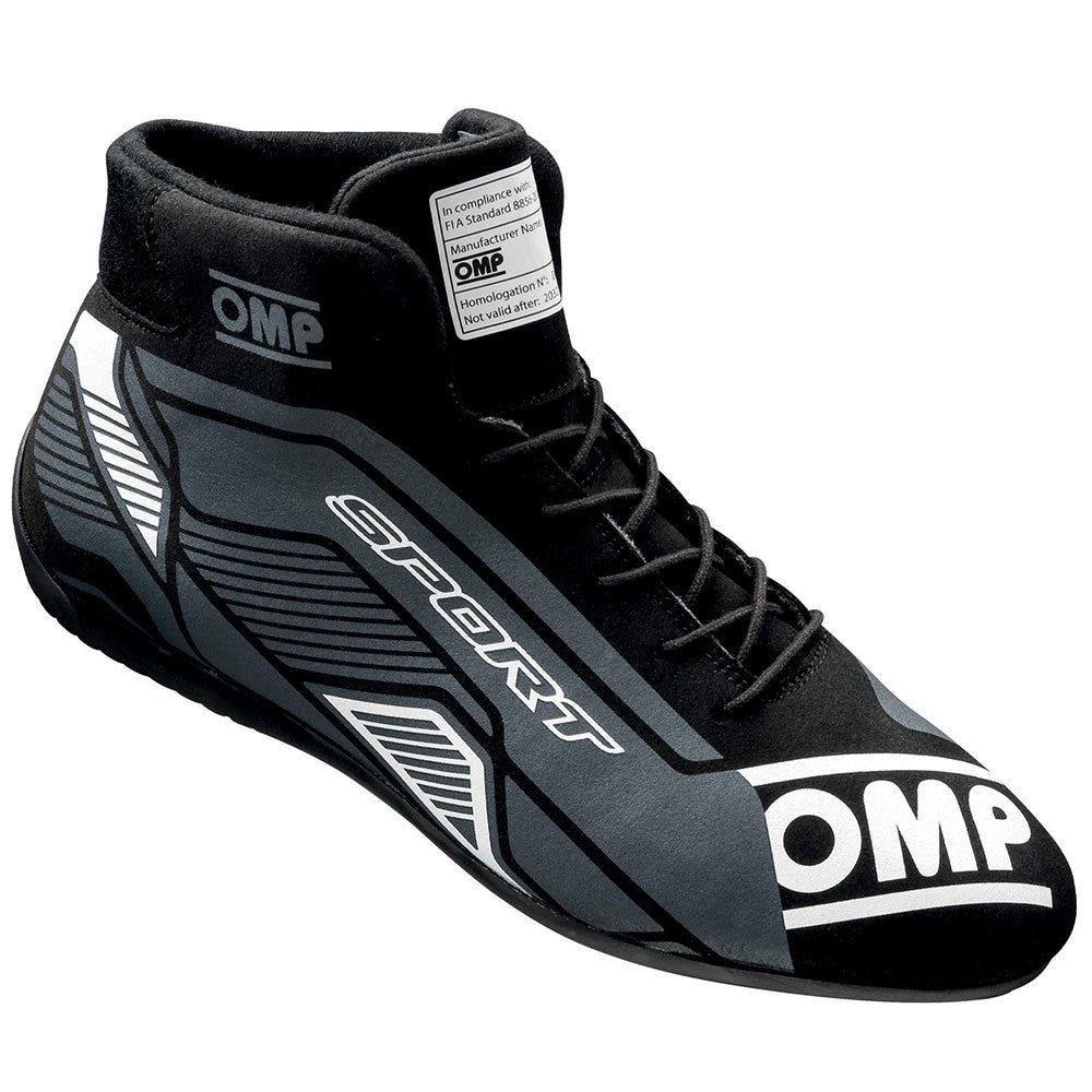 ZAPATILLAS OMP SPORT FIA 8856-2018 NEGRO/BLANCO TALLA 41 - OMP original APEXCORSE imagen 2