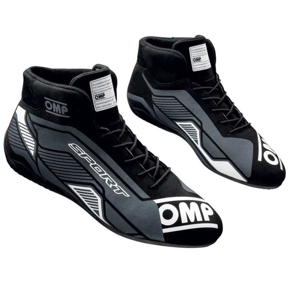 ZAPATILLAS OMP SPORT FIA 8856-2018 NEGRO/BLANCO TALLA 37 - OMP original APEXCORSE imagen 2
