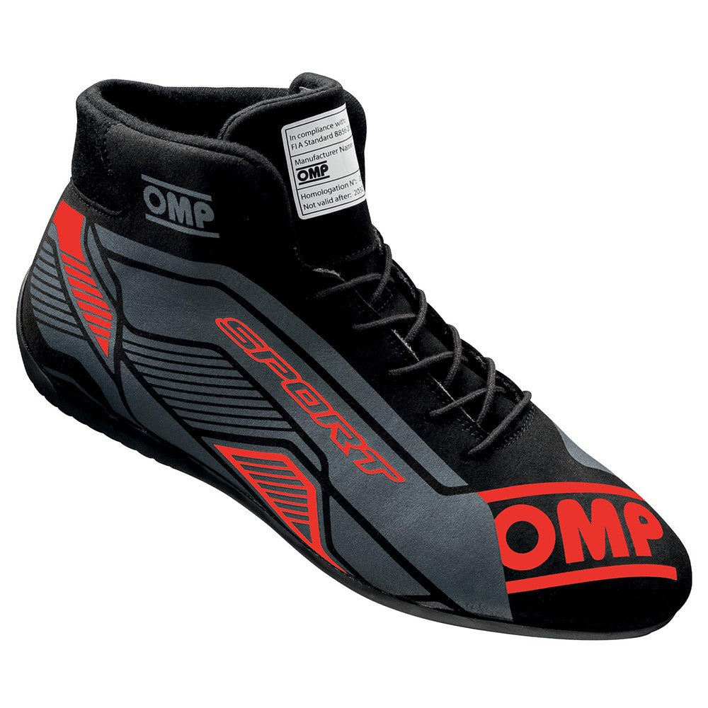 ZAPATILLAS OMP SPORT FIA 8856-2018 NEGRO/ROJO TALLA 45 - OMP original APEXCORSE imagen 2