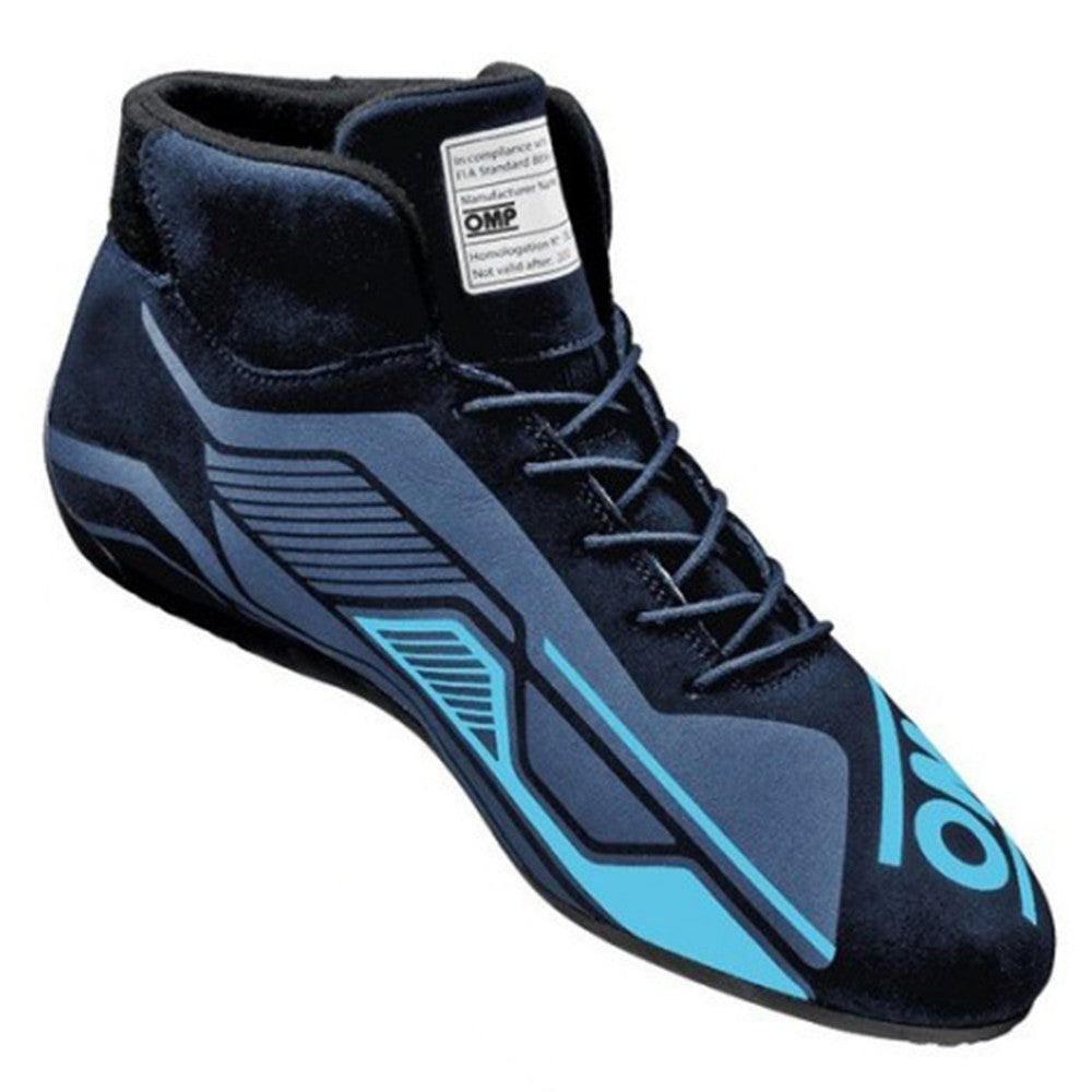 ZAPATILLAS OMP SPORT FIA 8856-2018 NEGRO/CIAN TALLA 44 - OMP original APEXCORSE imagen 3