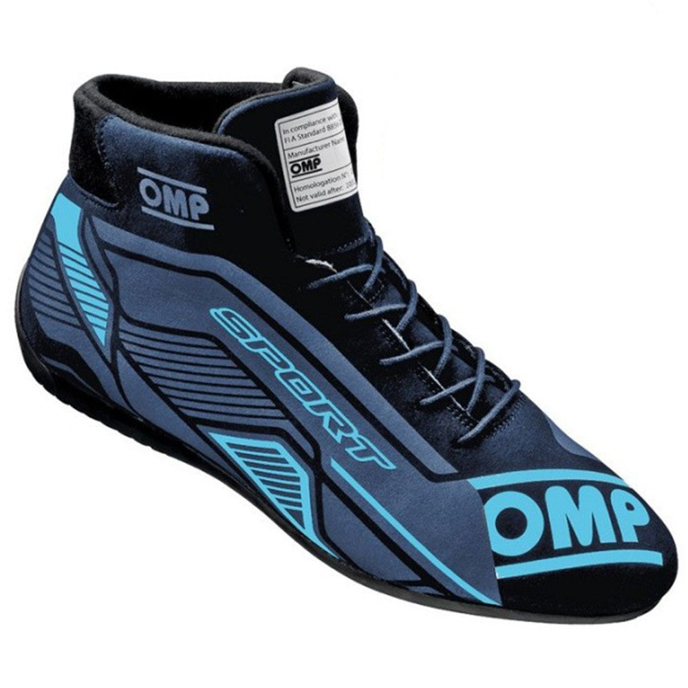 ZAPATILLAS OMP SPORT FIA 8856-2018 NEGRO/CIAN TALLA 41 - OMP original APEXCORSE imagen 1