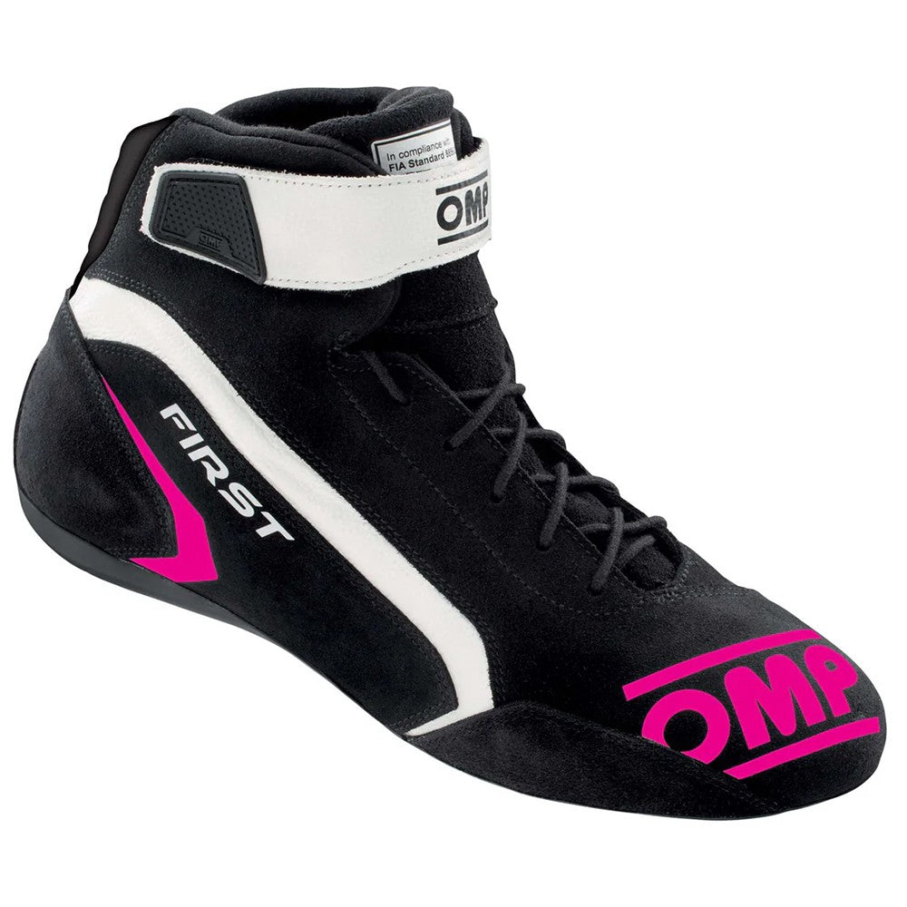 ZAPATILLAS OMP FIRST FIA 8856-2018 NEGRO/FUCSIA TALLA 39 - OMP original APEXCORSE imagen 2