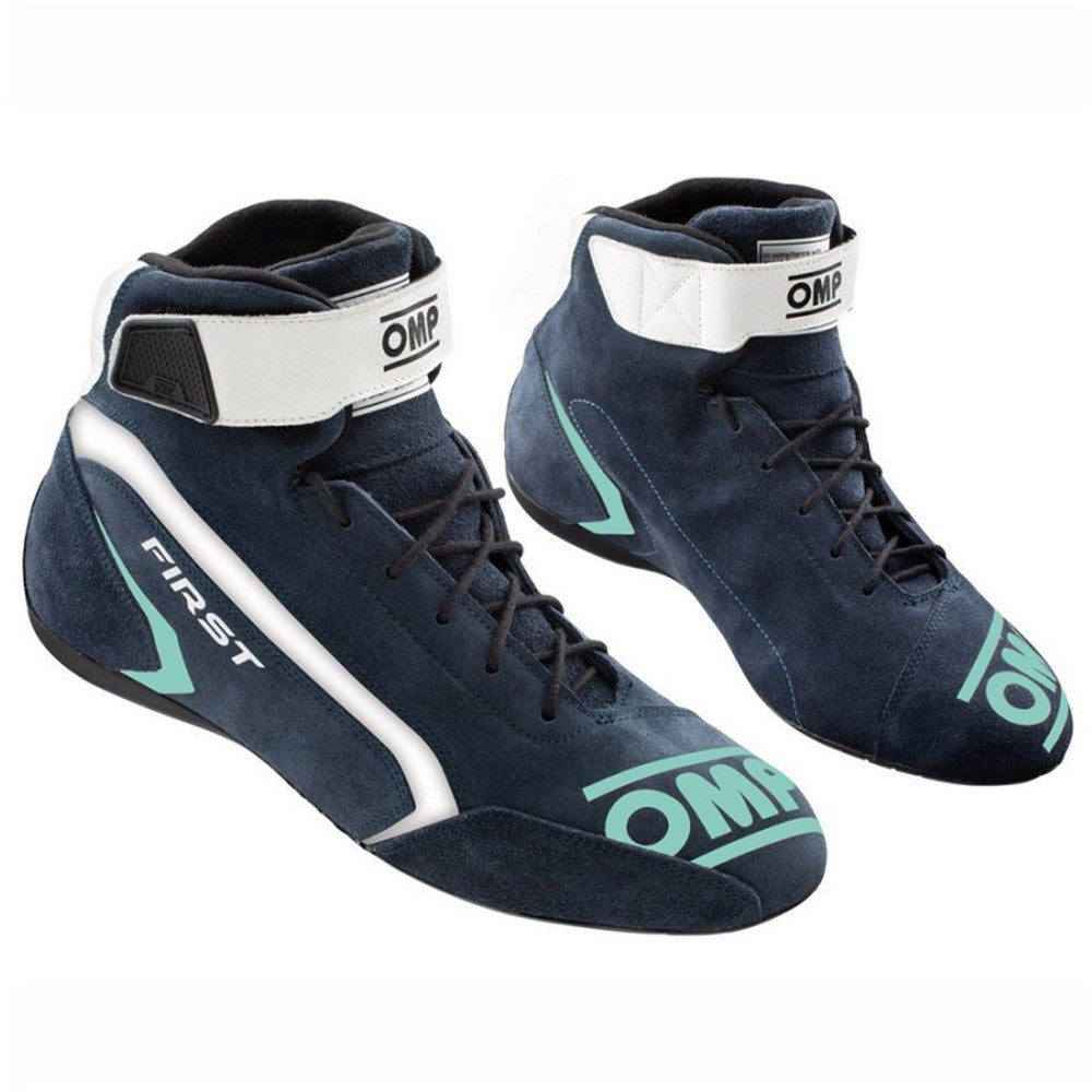 ZAPATILLAS OMP FIRST FIA 8856-2018 AZUL MARINO / TIFFANY TALLA 40 - OMP original APEXCORSE imagen 1