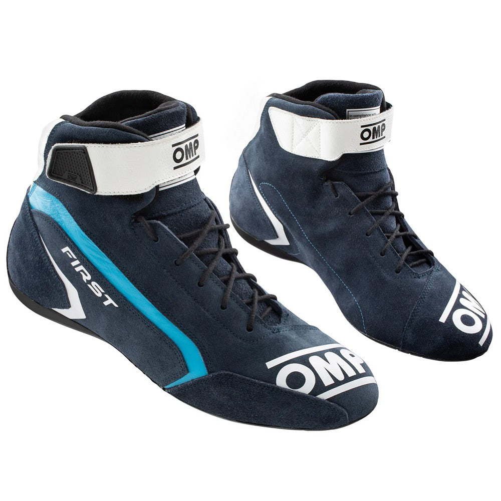 ZAPATILLAS OMP FIRST FIA 8856-2018 AZUL / BLANCO / CIAN TALLA 48 - OMP original APEXCORSE imagen 2