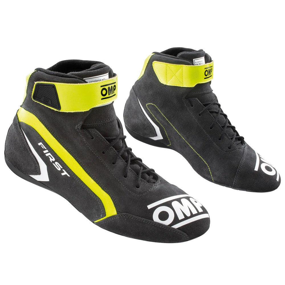 ZAPATILLAS OMP FIRST FIA 8856-2018 GRIS / AMARILLO FLUO TALLA 46 - OMP original APEXCORSE imagen 1