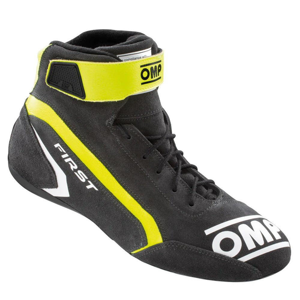 ZAPATILLAS OMP FIRST FIA 8856-2018 GRIS / AMARILLO FLUO TALLA 44 - OMP original APEXCORSE imagen 1