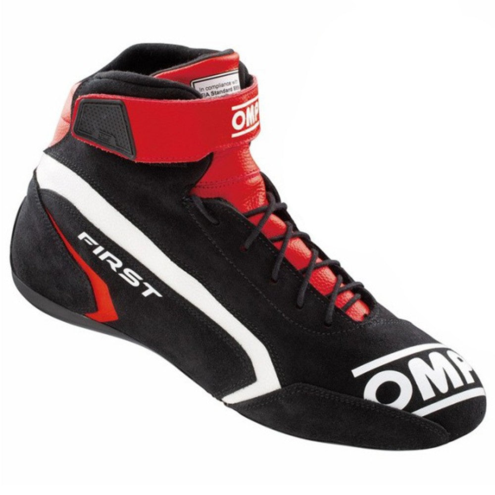 ZAPATILLAS OMP FIRST FIA 8856-2018 NEGRO/ROJO TALLA 43 - OMP original APEXCORSE imagen 1