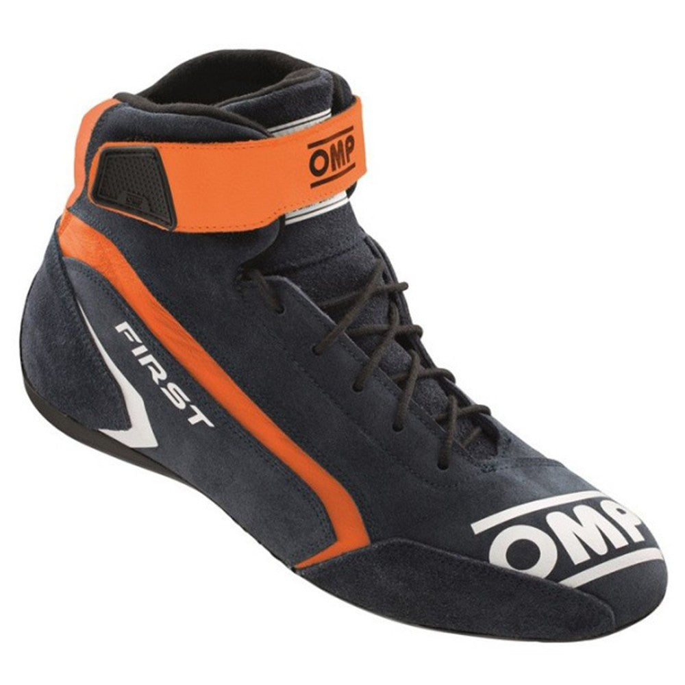 ZAPATILLAS OMP FIRST FIA 8856-2018 AZUL MARINO / NARANJA TALLA 40 - OMP original APEXCORSE imagen 2