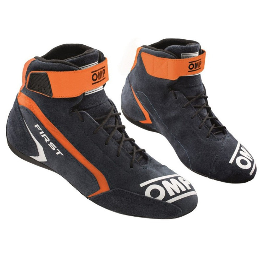ZAPATILLAS OMP FIRST FIA 8856-2018 AZUL MARINO / NARANJA TALLA 37 - OMP original APEXCORSE imagen 1