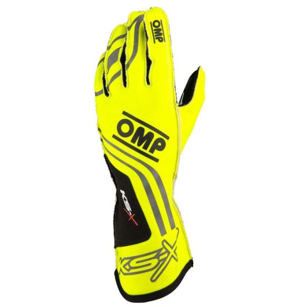 GUANTES OMP KART KS-X FIA 8877-2022 AMARILLO FLUO TALLA S - OMP original APEXCORSE imagen 1