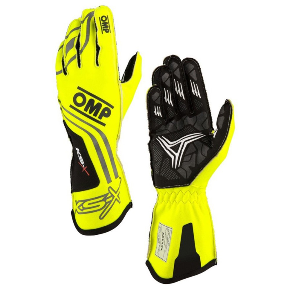 GUANTES OMP KART KS-X FIA 8877-2022 AMARILLO FLUO TALLA 005 (NIÑOS) - OMP original APEXCORSE imagen 1