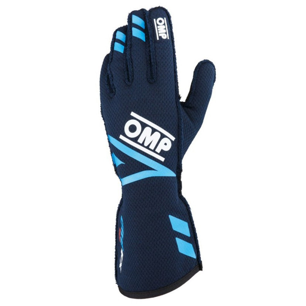 GUANTES OMP ONE EVO FX FIA 8856-2018 AZUL MARINO/CIAN TALLA M - OMP original APEXCORSE imagen 1