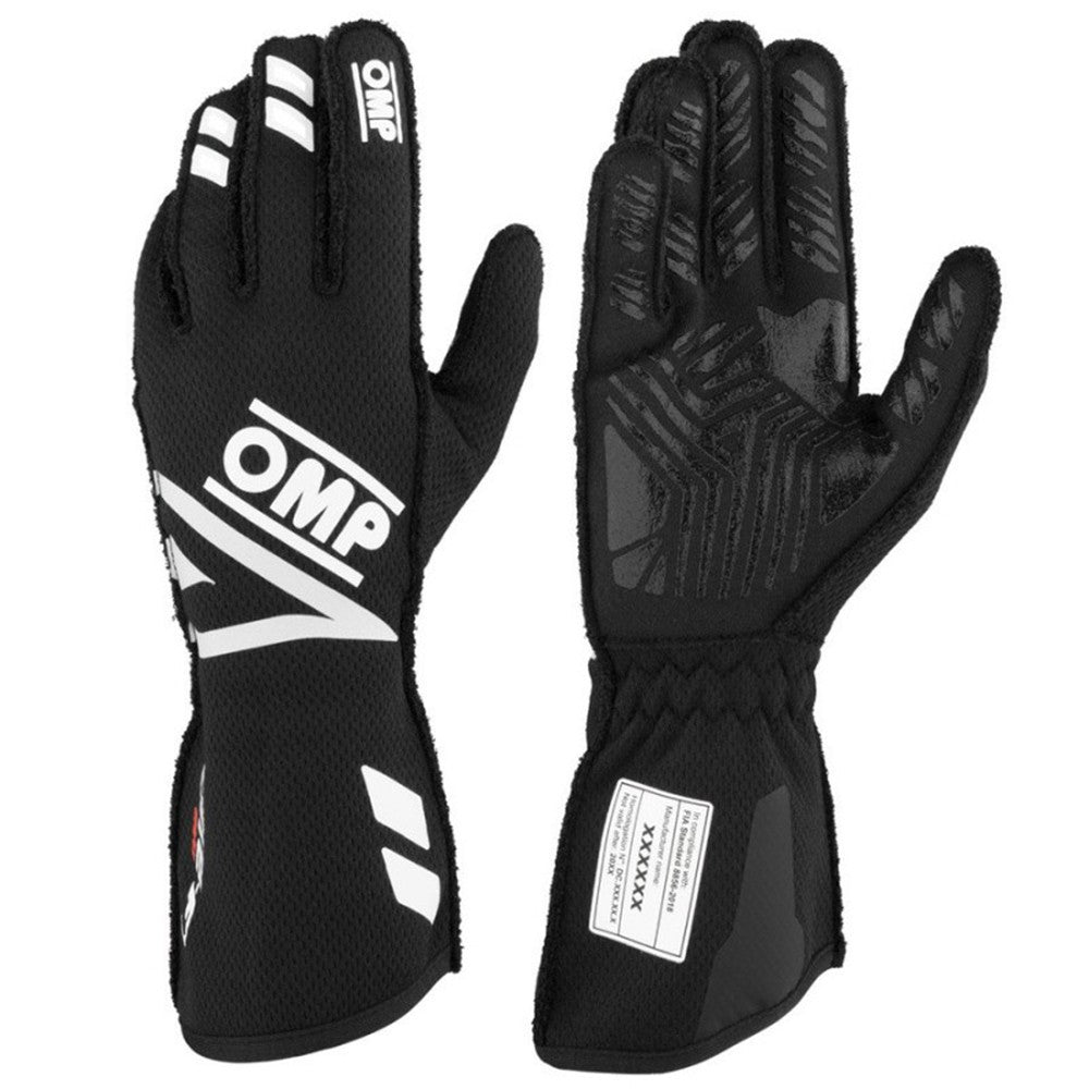 GUANTES OMP ONE EVO FX FIA 8856-2018 NEGRO TALLA XS - OMP original APEXCORSE imagen 2