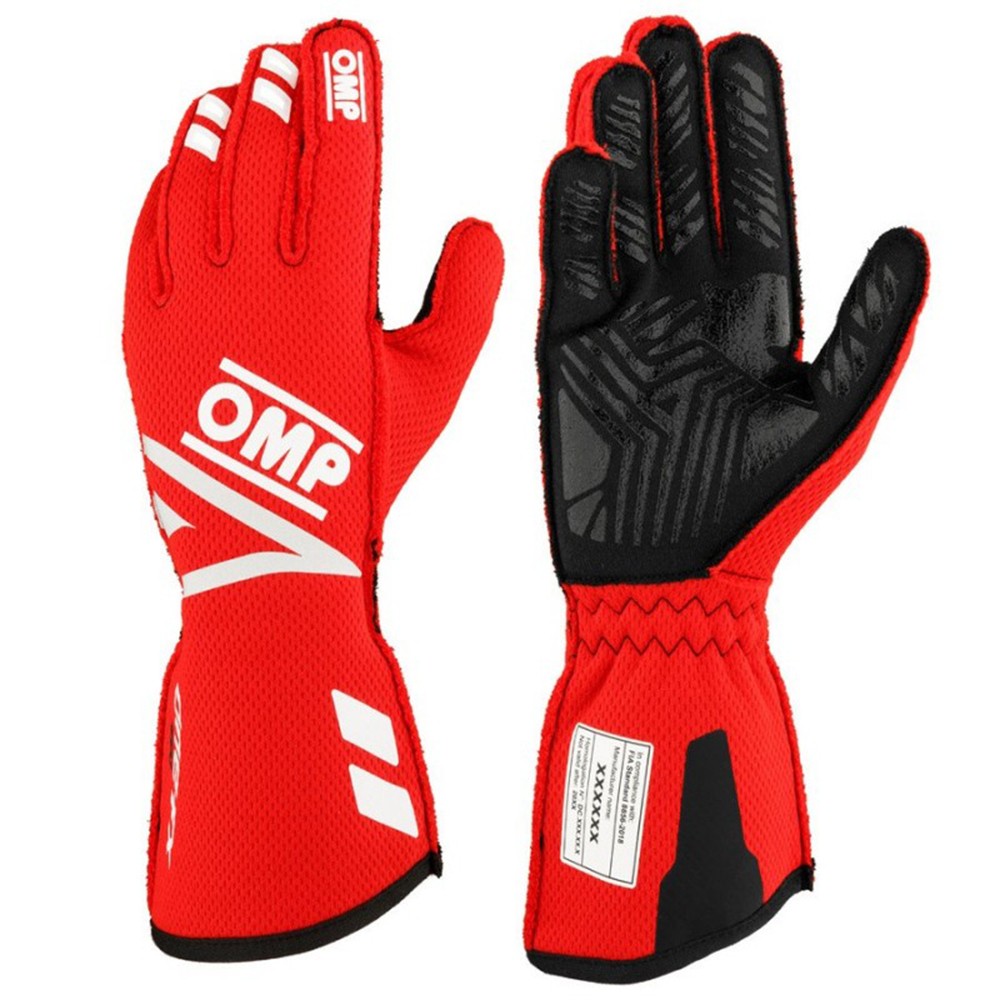 GUANTES OMP ONE EVO FX FIA 8856-2018 ROJO TALLA XS - OMP original APEXCORSE imagen 2