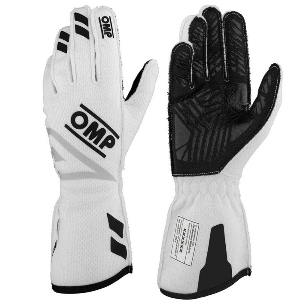 GUANTES OMP ONE EVO FX FIA 8856-2018 BLANCO TALLA XS - OMP original APEXCORSE imagen 2