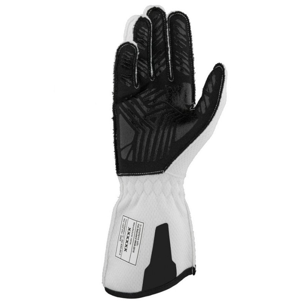 GUANTES OMP ONE EVO FX FIA 8856-2018 BLANCO TALLA XS - OMP original APEXCORSE imagen 3