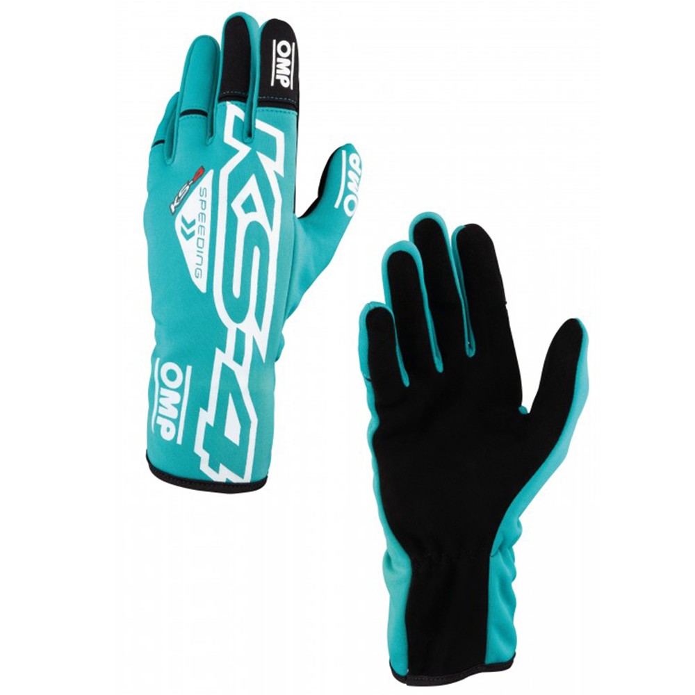 GUANTES OMP KART KS-4 VERDE MENTA TALLA XS - OMP original APEXCORSE imagen 1