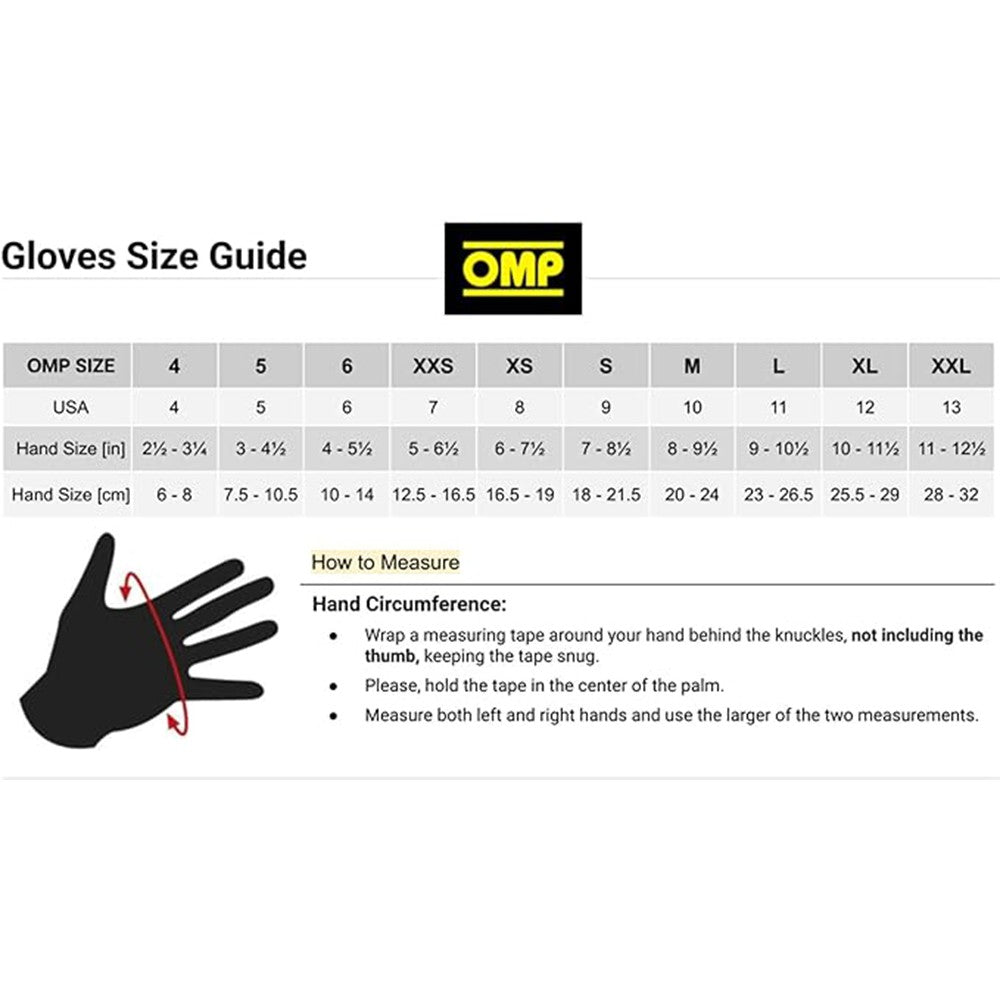 GUANTES OMP KART KS-4 VERDE FLUO / NEGRO TALLA XXS - OMP original APEXCORSE imagen 4