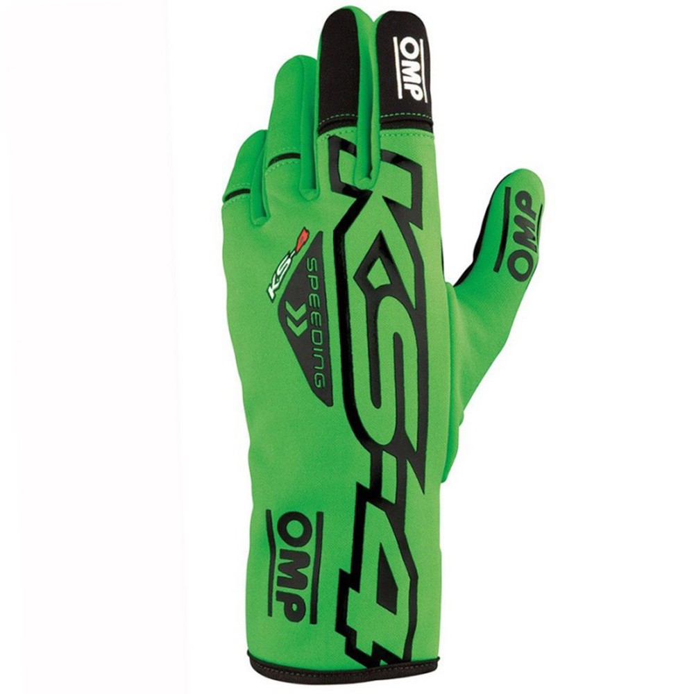 GUANTES OMP KART KS-4 VERDE FLUO / NEGRO TALLA XL - OMP original APEXCORSE imagen 2