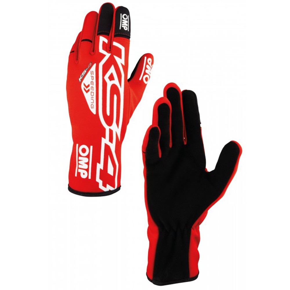 GUANTES OMP KART KS-4 ROJO/BLANCO TALLA 6 (NIÑOS) - OMP original APEXCORSE imagen 1