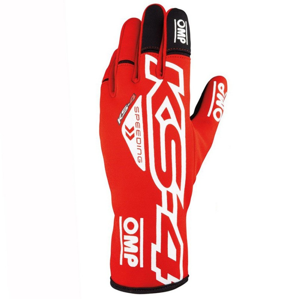 GUANTES OMP KART KS-4 ROJO/BLANCO TALLA 6 (NIÑOS) - OMP original APEXCORSE imagen 2