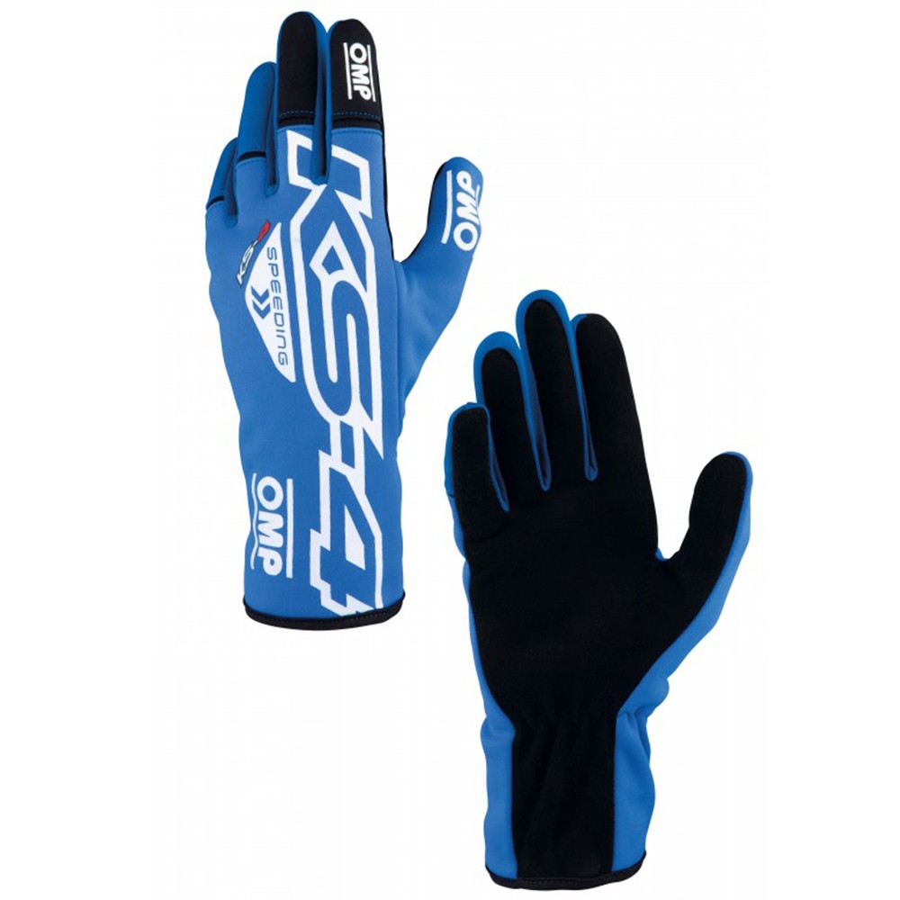 GUANTES OMP KART KS-4 AZUL / BLANCO TALLA 4 (NIÑOS) - OMP original APEXCORSE imagen 1