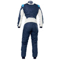 OMP TRAJE DE CARRERAS TECNICA EVO FIA 8856-2018 AZUL MARINO / GRIS / CIAN TALLA 62 - OMP original APEXCORSE imagen 1