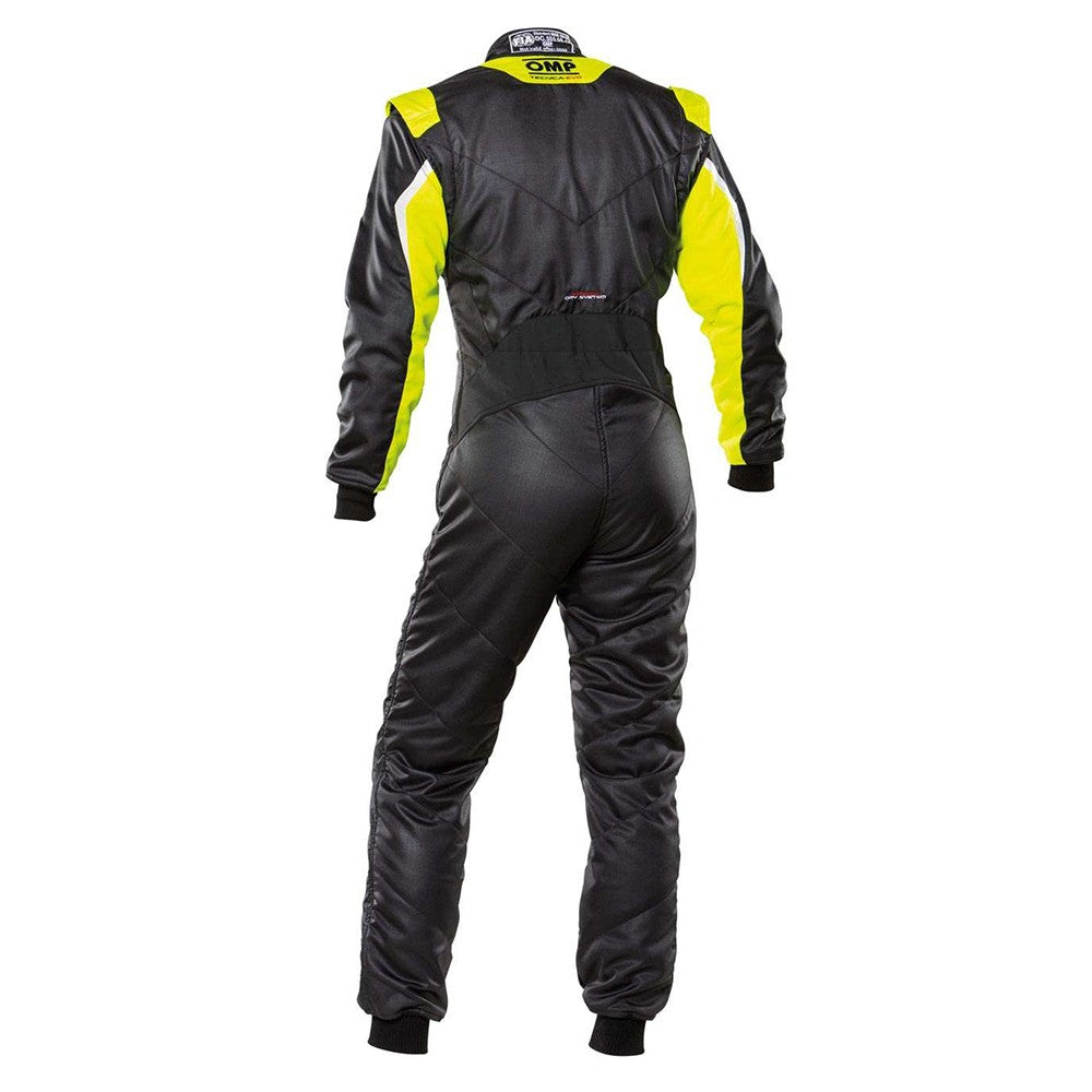OMP TRAJE DE CARRERAS TECNICA EVO FIA 8856-2018 NEGRO / AMARILLO FLUO TALLA 54 - OMP original APEXCORSE imagen 2