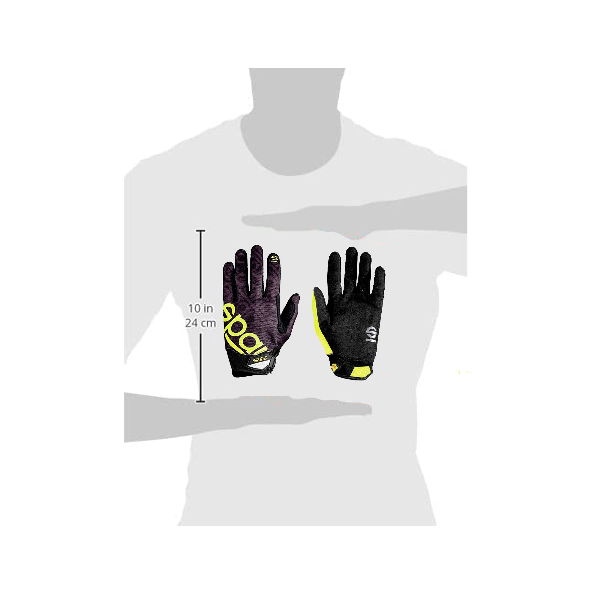 Guantes Sparco Meca 3 Talla S Negro/Amarillo - Sparco | APEXCORSE imagen 3