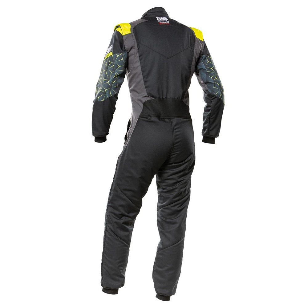 OMP TECNICA HYBRID TRAJE RACING NEGRO/AMARILLO TALLA 60 - OMP original APEXCORSE imagen 2