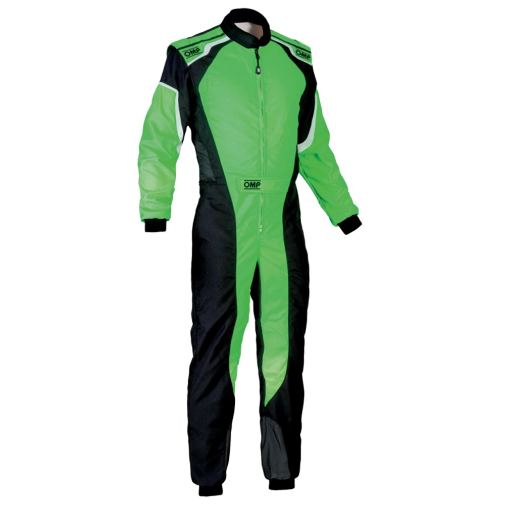OMP TRAJE DE CARRERAS KS-3 KART NEGRO / VERDE FLUO TALLA 52 - OMP original APEXCORSE imagen 1
