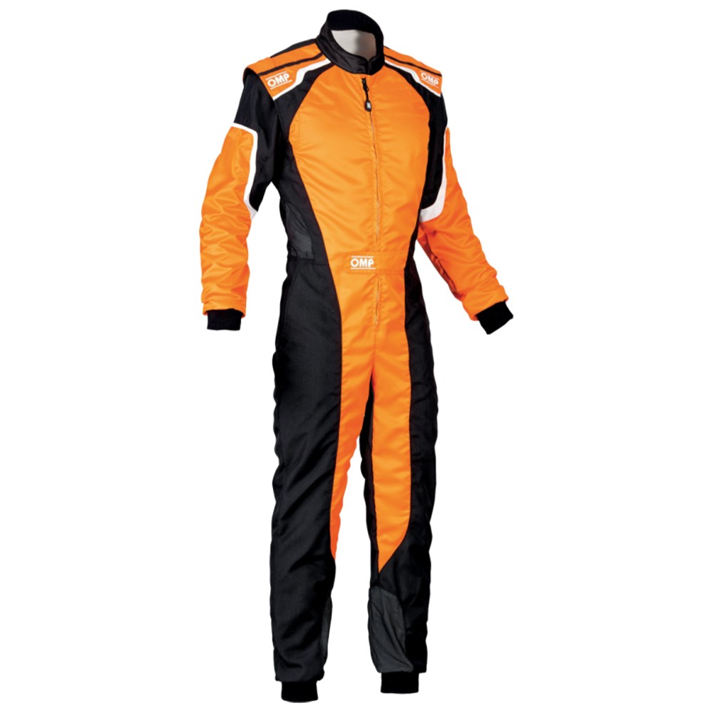 OMP TRAJE DE CARRERAS KS-3 KART NEGRO / NARANJA FLUO TALLA 60 - OMP original APEXCORSE imagen 1