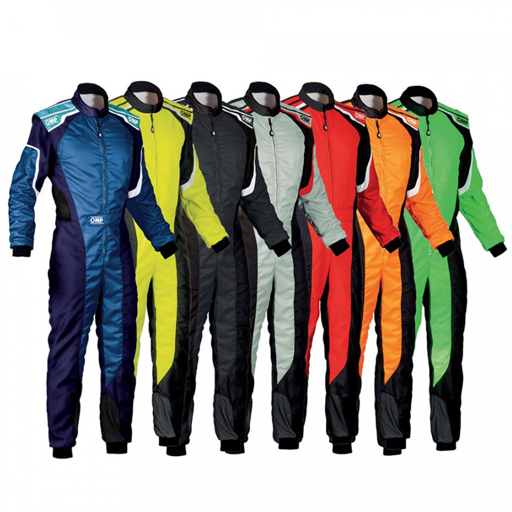 OMP TRAJE DE CARRERAS KS-3 KART NEGRO / NARANJA FLUO TALLA 56 - OMP original APEXCORSE imagen 3