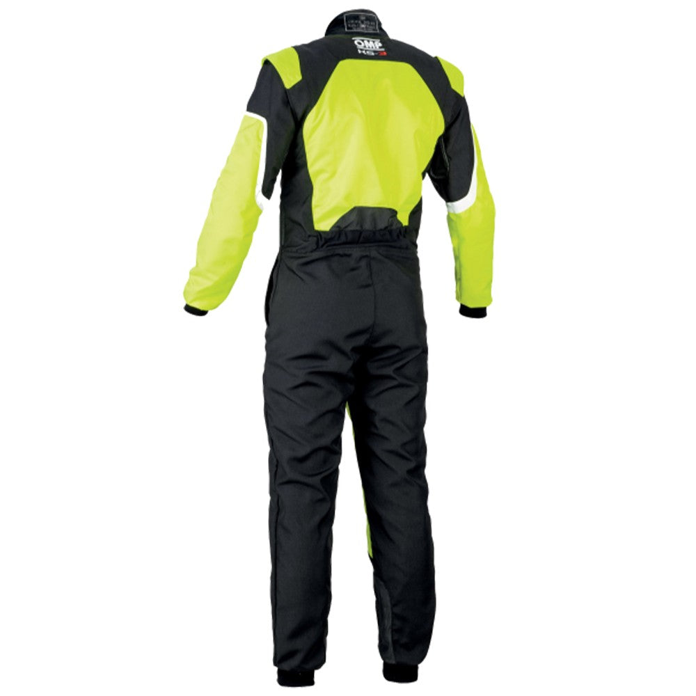 OMP TRAJE DE CARRERAS KS-3 KART NEGRO / AMARILLO FLUO TALLA 56 - OMP original APEXCORSE imagen 1