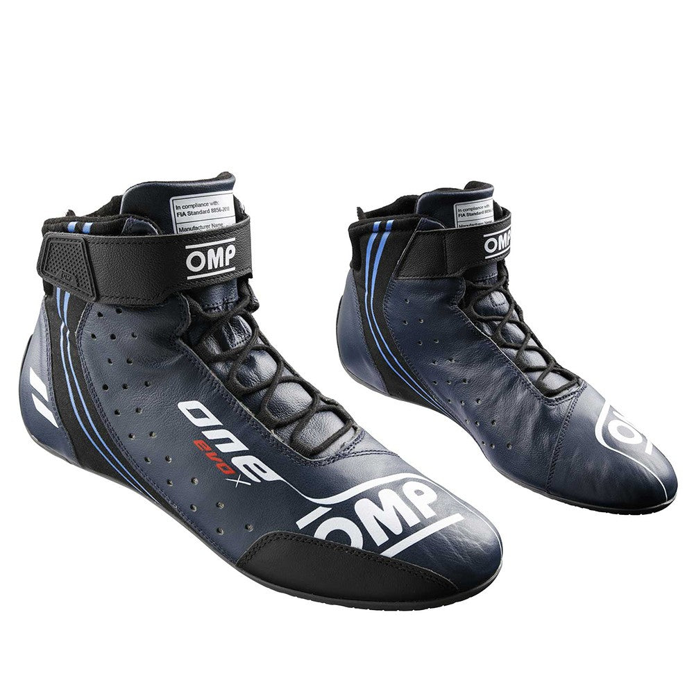 ZAPATILLAS OMP ONE EVO X MY2024 FIA 8856-2018 AZUL MARINO / CIAN TALLA 46 - OMP original APEXCORSE imagen 2