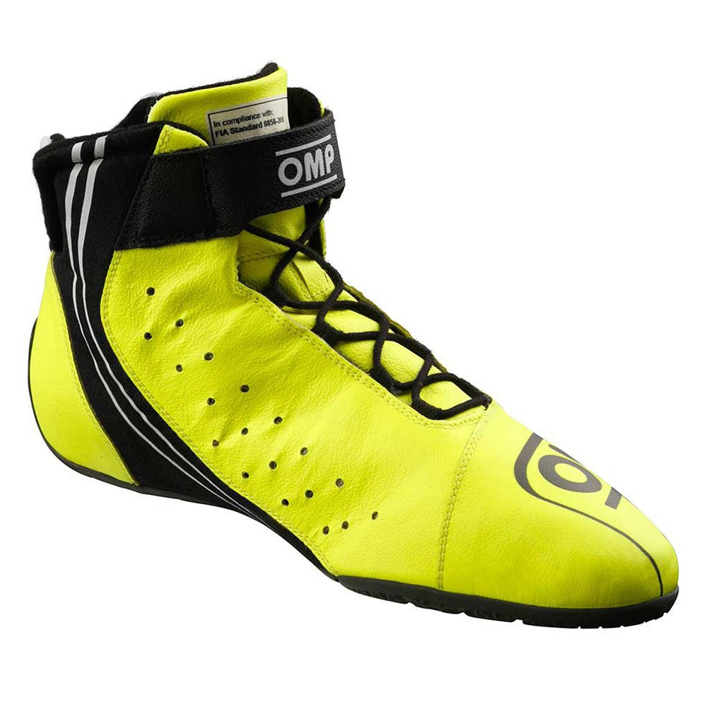 ZAPATILLAS OMP ONE EVO X MY2024 FIA 8856-2018 AMARILLO FLUO TALLA 48 - OMP original APEXCORSE imagen 3