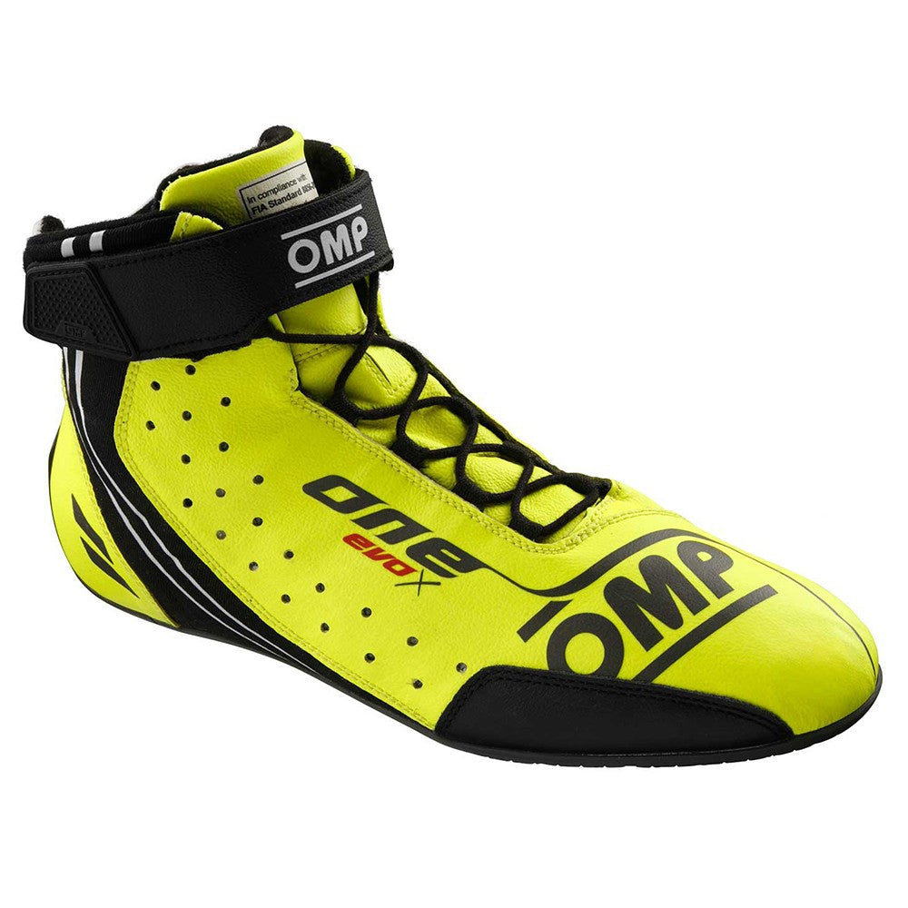 ZAPATILLAS OMP ONE EVO X MY2024 FIA 8856-2018 AMARILLO FLUO TALLA 36 - OMP original APEXCORSE imagen 1