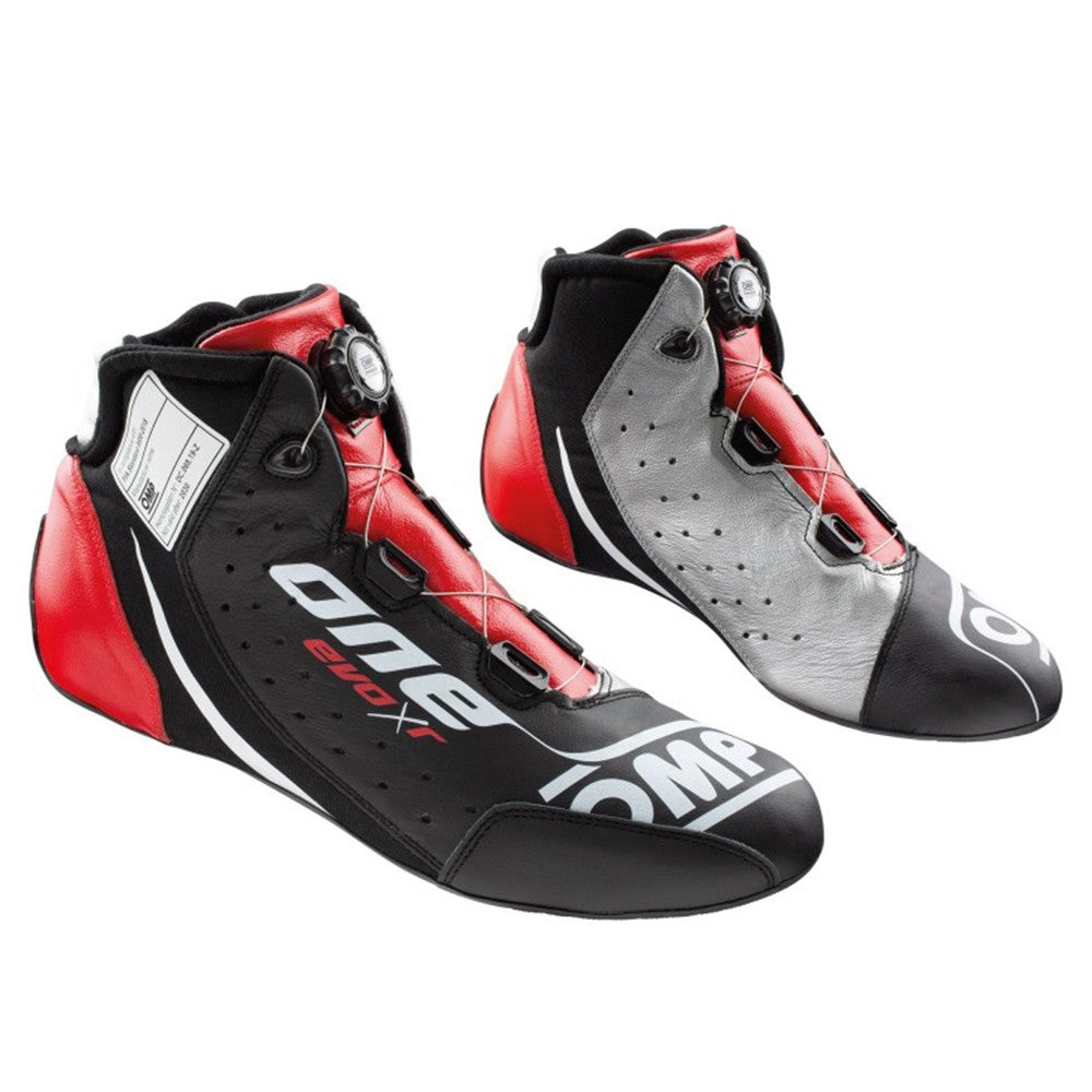 ZAPATILLAS OMP ONE EVO X R FIA 8856-2018 NEGRO/PLATA/ROJO TALLA 37 - OMP original APEXCORSE imagen 1
