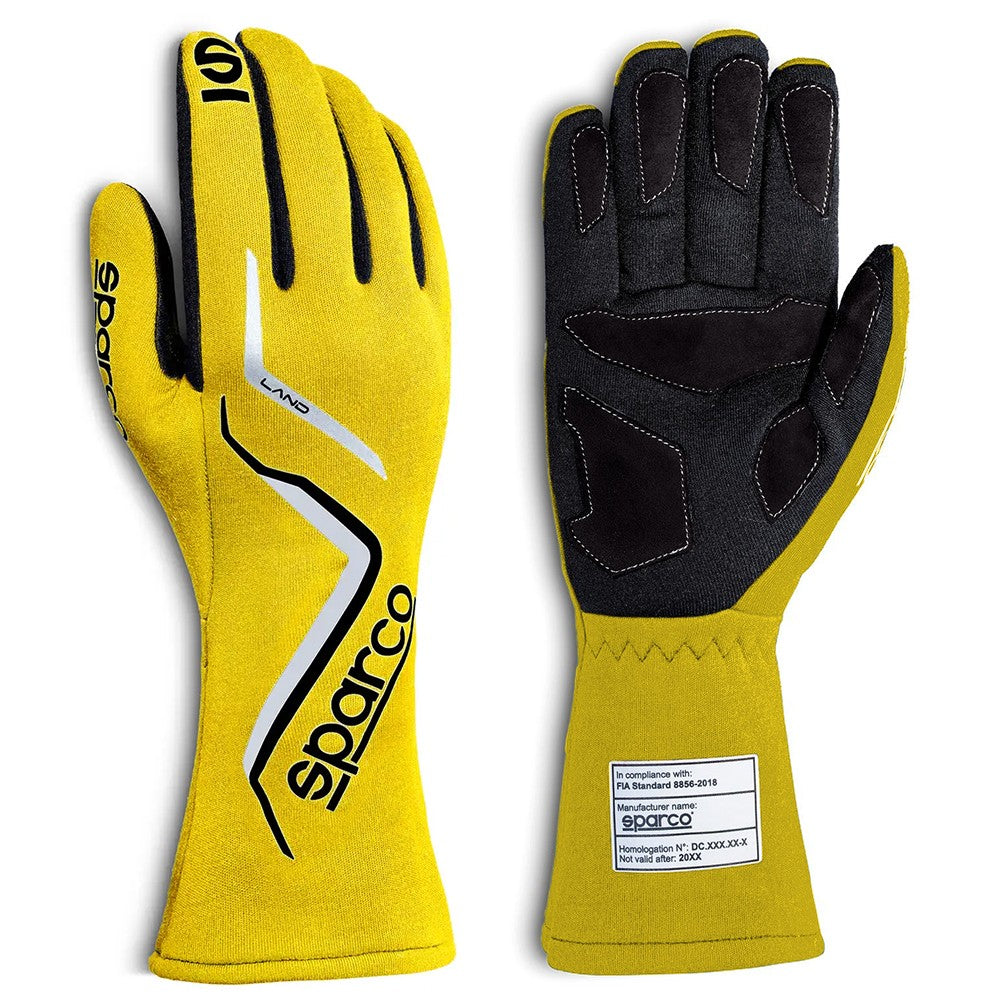 Sparco Guantes Land 2022 Talla 04 Amarillo - Sparco original | APEXCORSE