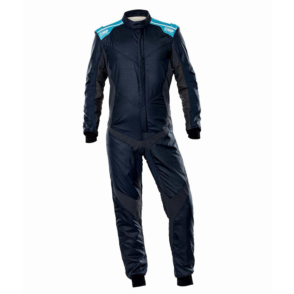 OMP TRAJE DE CARRERAS ONE EVO X FIA 8856-2018 AZUL MARINO / GRIS / CIAN TALLA 60 - OMP original APEXCORSE imagen 1