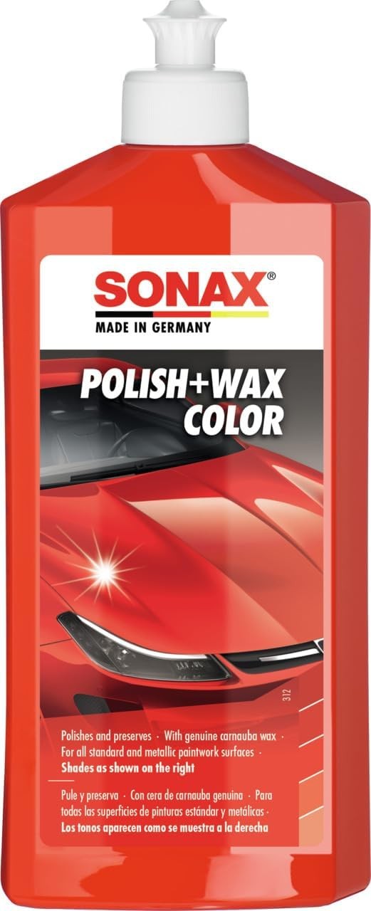 SONAX PULIMENTO + CERA ROJA 250ML - SONAX original APEXCORSE