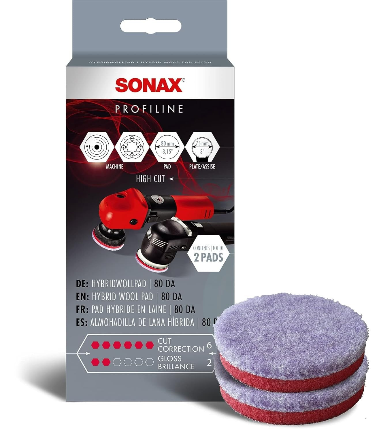 SONAX ALMOHADILLA DE LANA HÍBRIDA 80 - SONAX original APEXCORSE