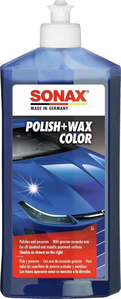 SONAX PULIMENTO + CERA AZUL 500ML - SONAX original APEXCORSE