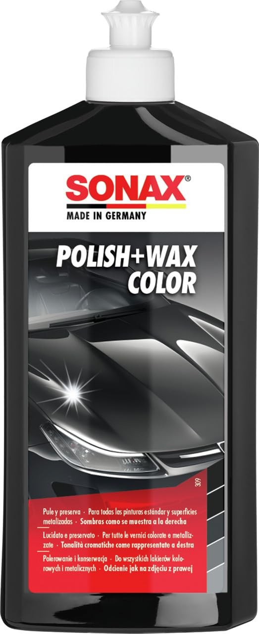 SONAX ABRILLANTADOR + CERA NEGRA 500ML - SONAX original APEXCORSE