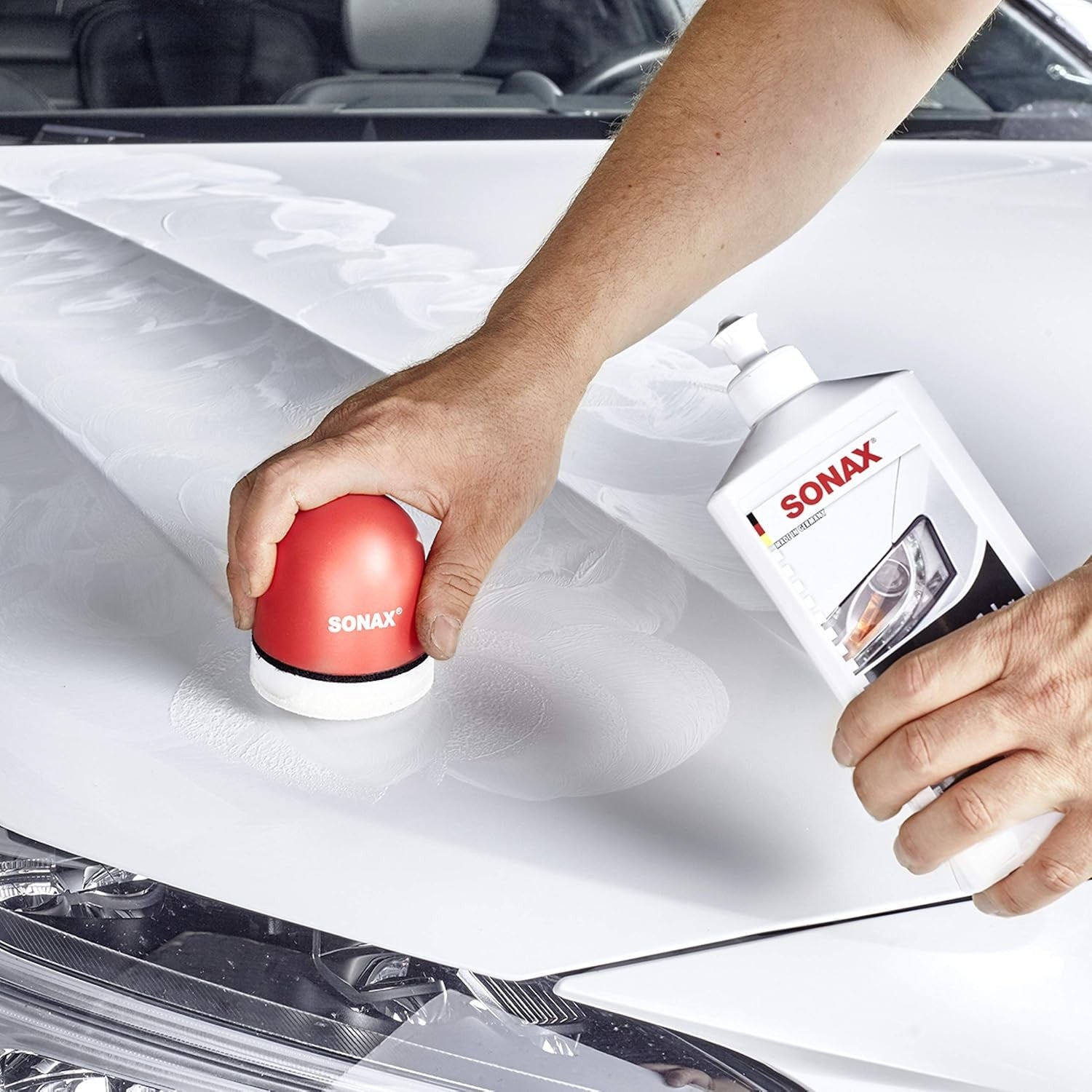 SONAX PULIMENTO + CERA BLANCA 500ML - SONAX original APEXCORSE
