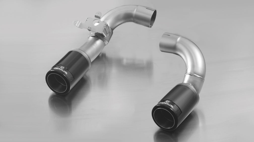 Set De 2 Colas REMUS 84Mm Cromo Negro - REMUS original | APEXCORSE