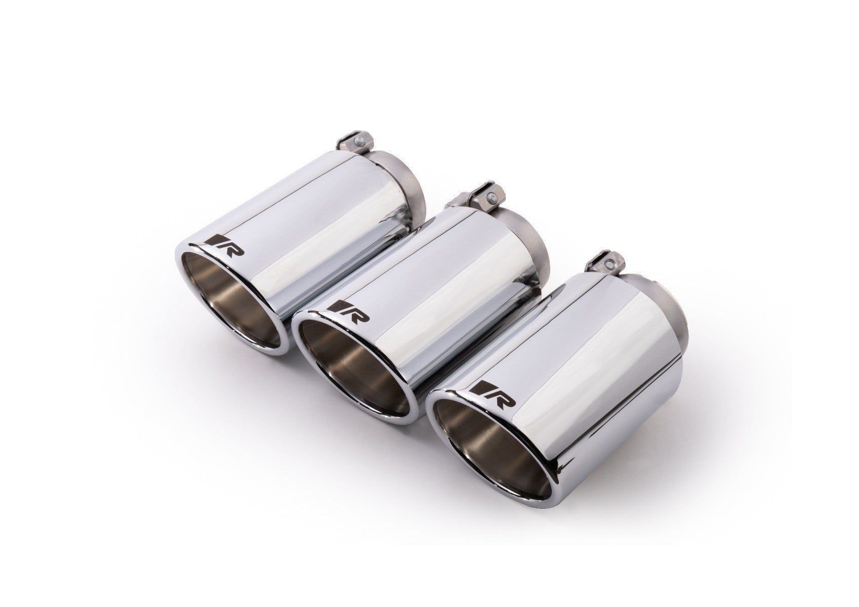 Set De 3 Colas REMUS De 102Mm Angulado Cromo - REMUS original | APEXCORSE